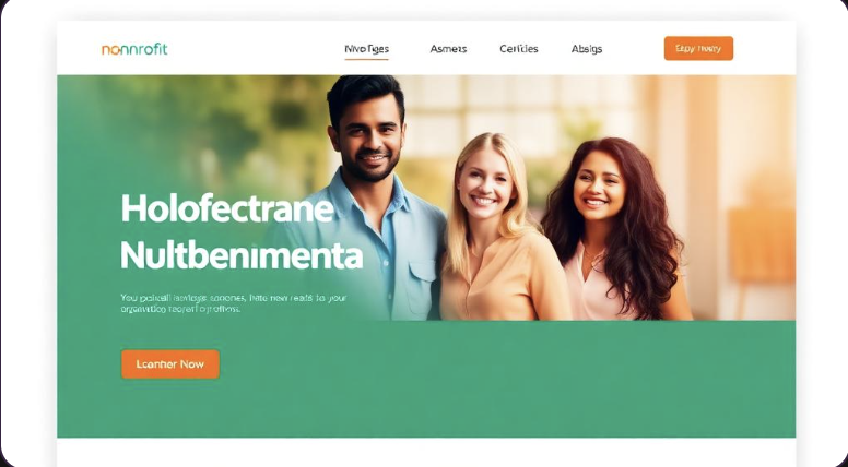 Nonprofit / Charity landing page example